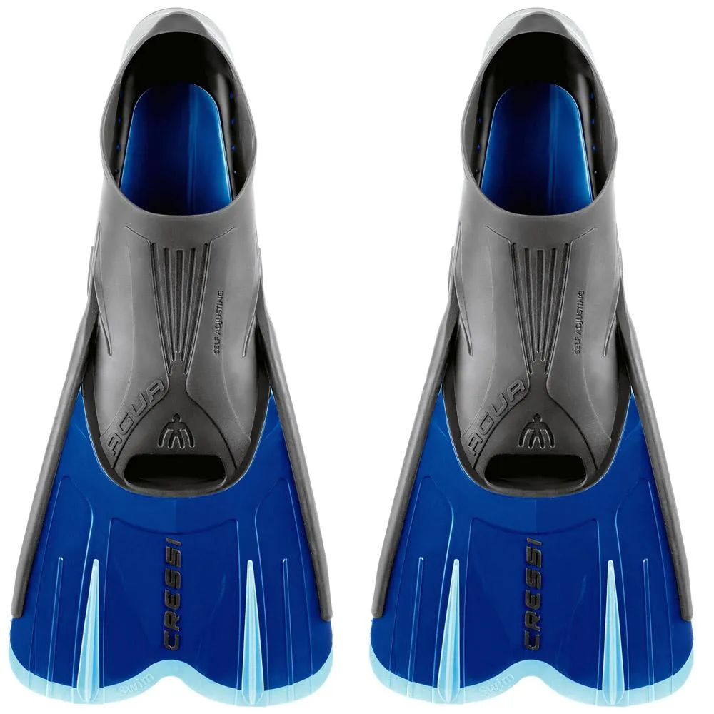 Cressi Agua Short Swimming Fins Blue buy and offers on Swiminn
