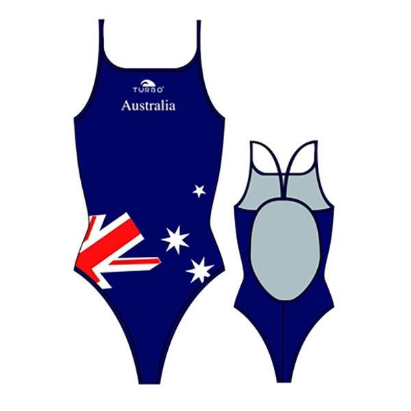 Turbo Badedragt Med Tynd Rem Australia Flag