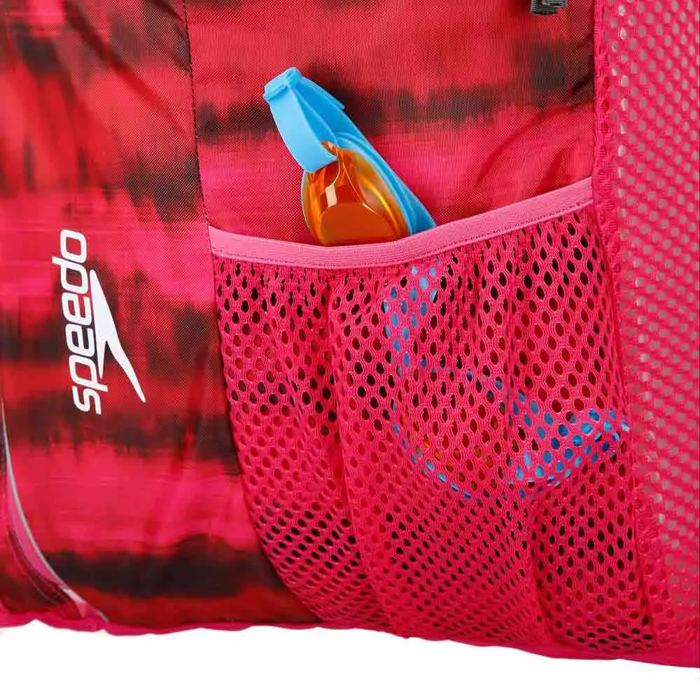 Speedo Deluxe Ventilator Mesh Drawstring Bag Pink, Swiminn