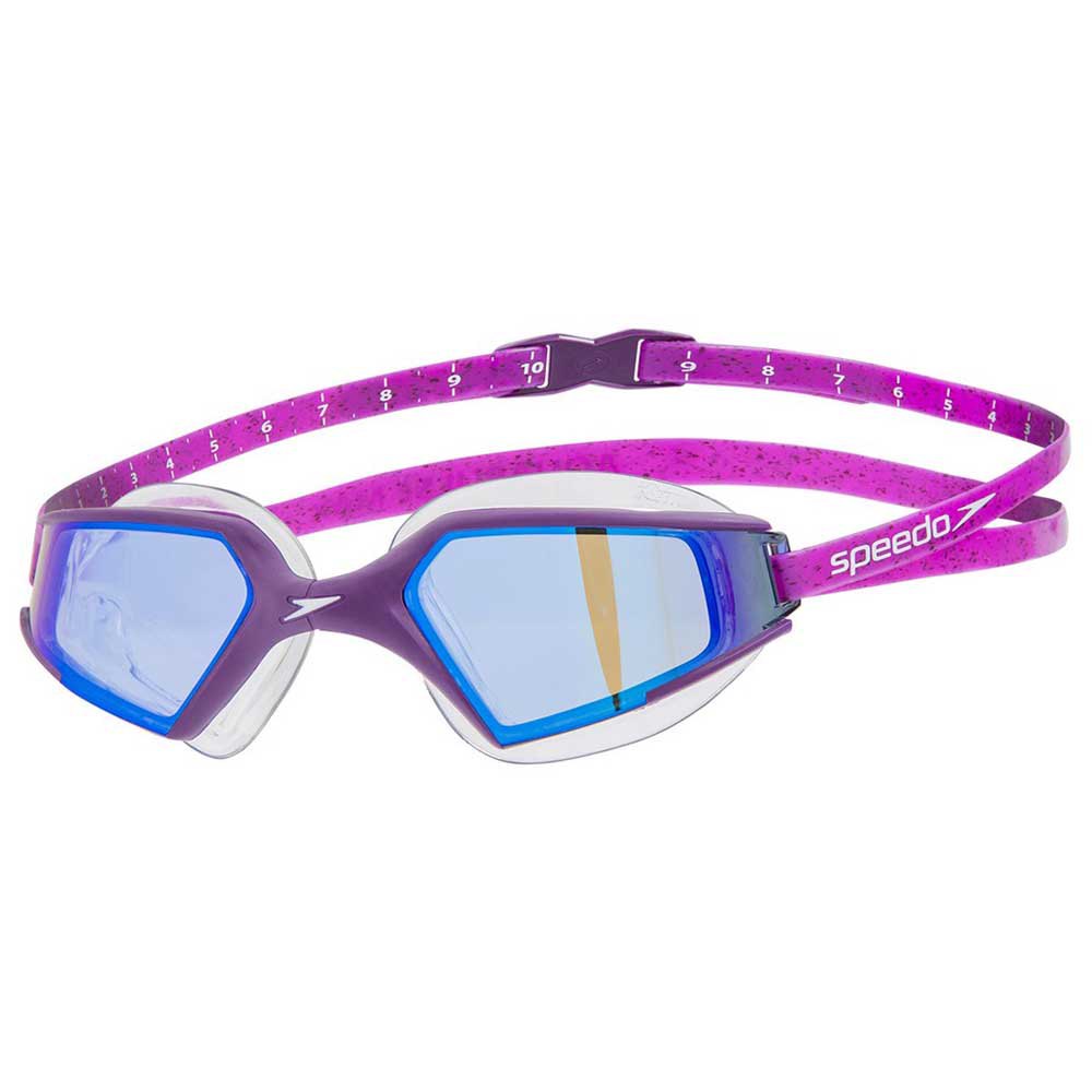Speedo Black and Silver Swimming Goggles Aquapulse Max Mirror 2 