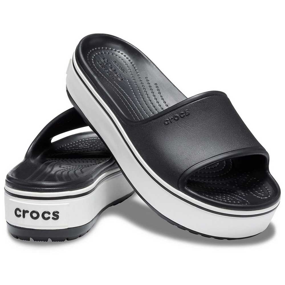 crocs platform slides
