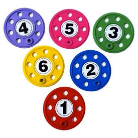 Leisis Numbered Diving Discs 6 Units