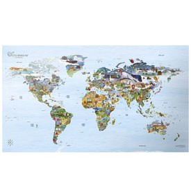 Awesome maps Mapa Little Explorers World For Kids To Explore The World With Extra Coloring Edition