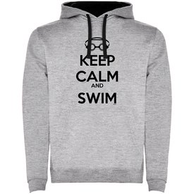 Kruskis Tvåfärgad Luvtröja Keep Calm And Swim