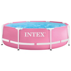 Intex 244x76 cm Round Steel Frame Above Ground Pool
