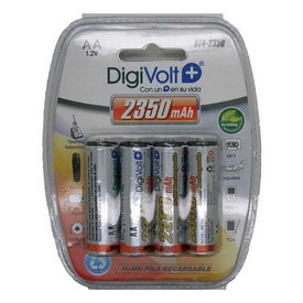 Digivolt AA/R6 2350mAh BT4-2350 Oplaadbare Batterij 4 Eenheden