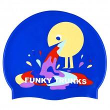 Funky Trunks "Space Cadet" Graphic Design Comfort Durable Silicone Swim Pool Cap