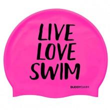 Buddyswim Live Love Swim Silicone Schwimmkappe