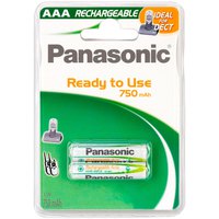 Panasonic Pilas 1x2 NiMH Micro AAA 750mAh DECT Lista Para Usar