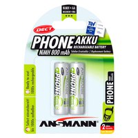 Ansmann 1x2 Mignon AA 800mAh DECT Phone NiMH 充電式 Mignon AA 800mAh DECT Phone バッテリー