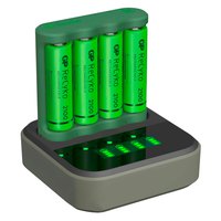 Gp batteries Cargador Pilas 4xAA NiMh 2100mAh