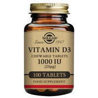 Solgar Vitamine D3 1000 IU 25 Mcg 100 Unités