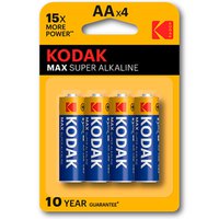 Kodak Max Alkaline AA 4 Μπαταρίες Μονάδες