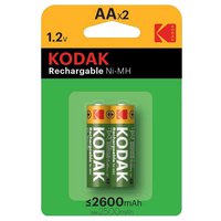 Kodak 充電式 AAA 2600mAh NiMH 2 単位 バッテリー