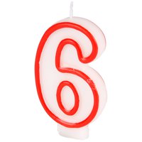 best-products-party-candle-number-6