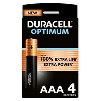 Duracell Optimun AAA LR03 Αλκαλικές Μπαταρίες 4 μονάδες
