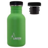 laken-stainless-steel-bottle-basic-steel-black-cap