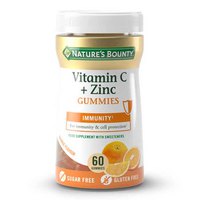 Natures bounty Vitamine C + Zinc 60 Gommes Energétiques