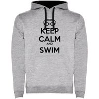 kruskis-sweat-a-capuche-bicolore-keep-calm-and-swim