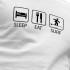 Kruskis Sleep Eat and Surf Short Sleeve T-shirt kurzarm-T-shirt