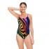 Zoggs Neon Zee Star Back Swimsuit