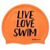 Buddyswim 水泳帽 Live Love Swim Silicone