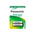 Panasonic Pilas 1x2 NiMH Mignon AA 1900mAh Lista Para Usar