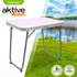 Aktive Folding Table Alluminium 60x40x50 cm